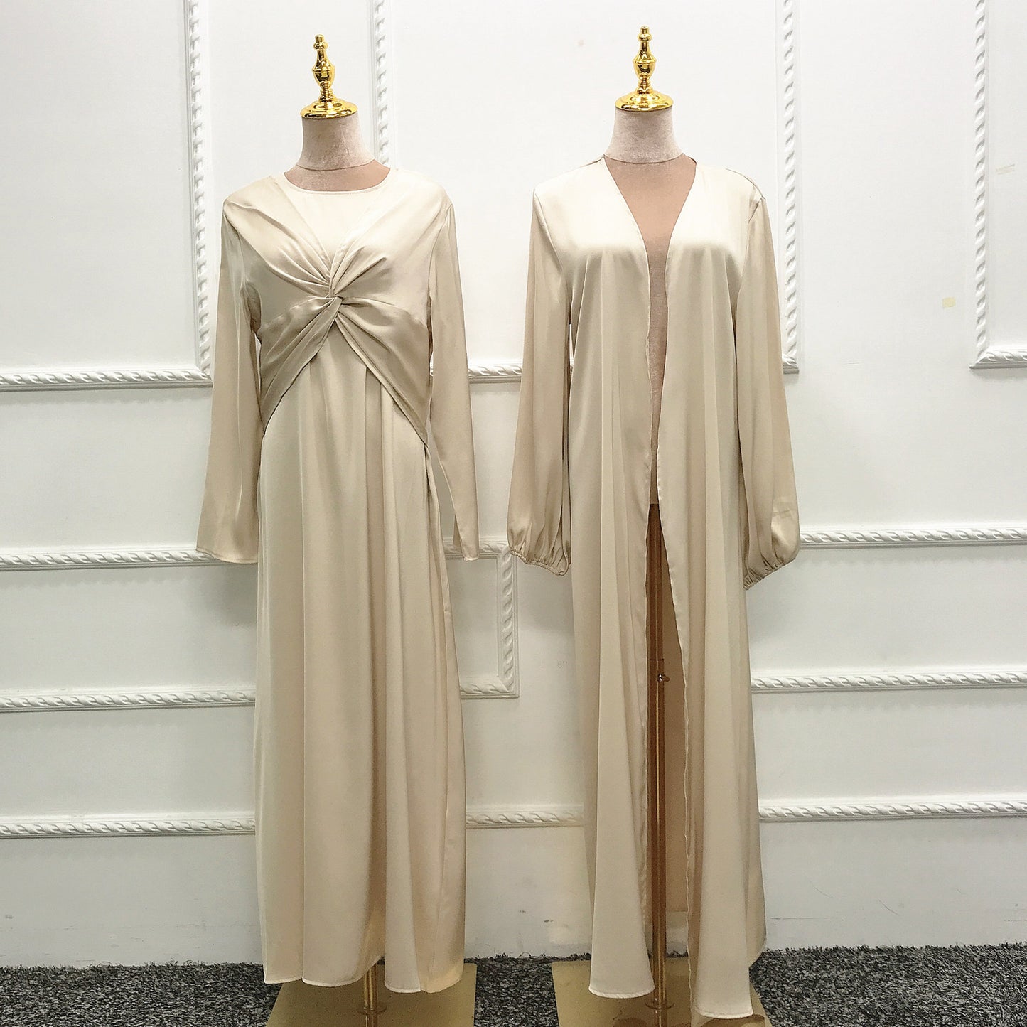 Two-piece abaya & cardigan
