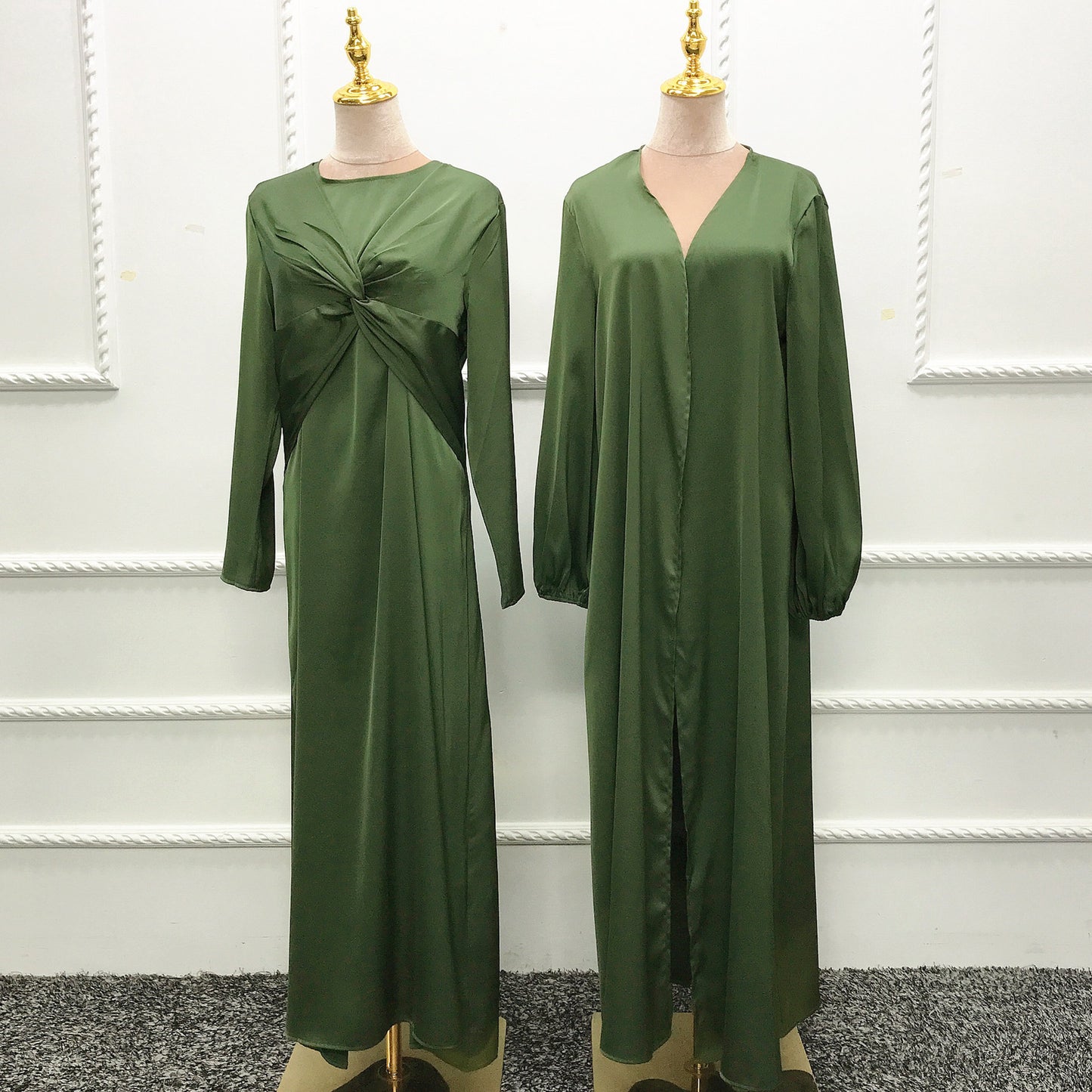 Two-piece abaya & cardigan