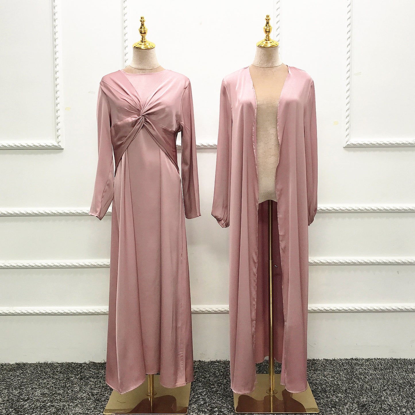 Two-piece abaya & cardigan