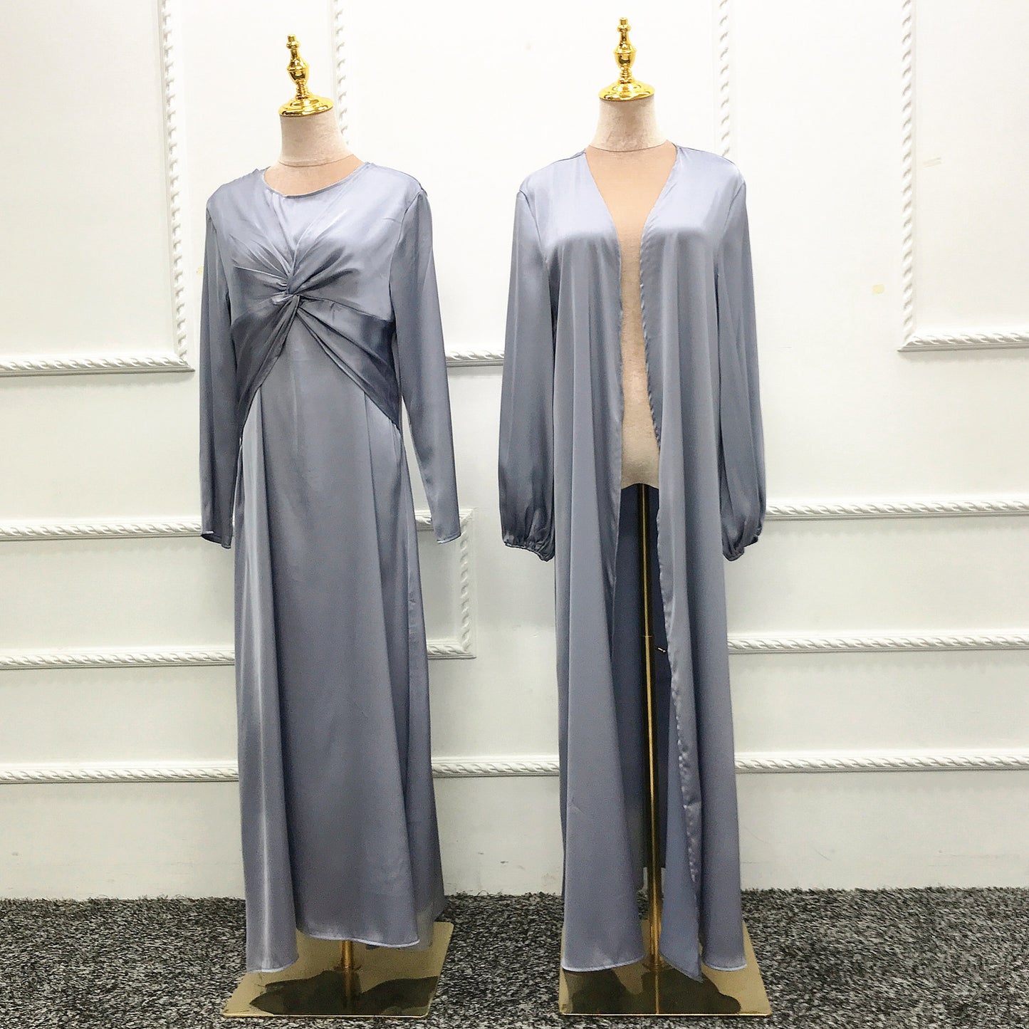 Two-piece abaya & cardigan
