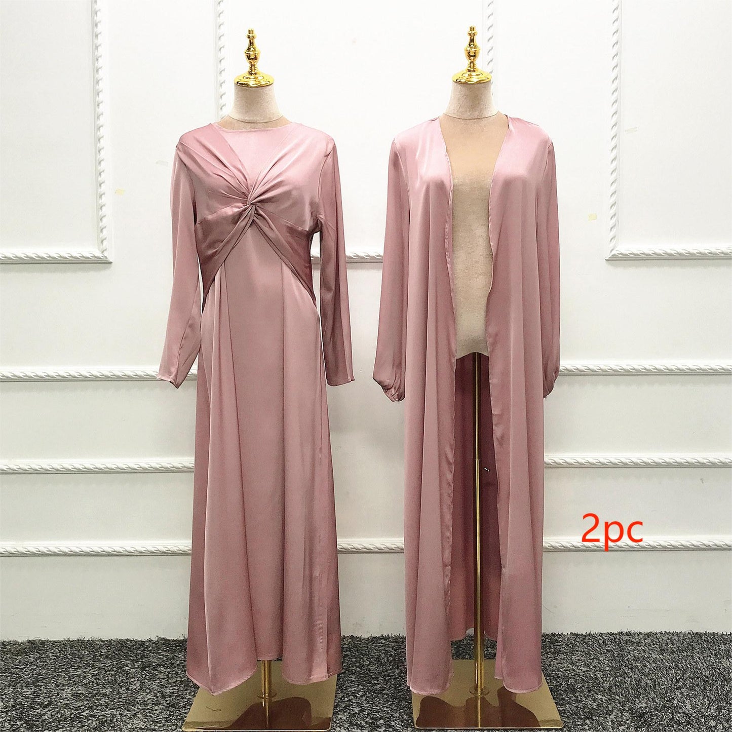 Two-piece abaya & cardigan