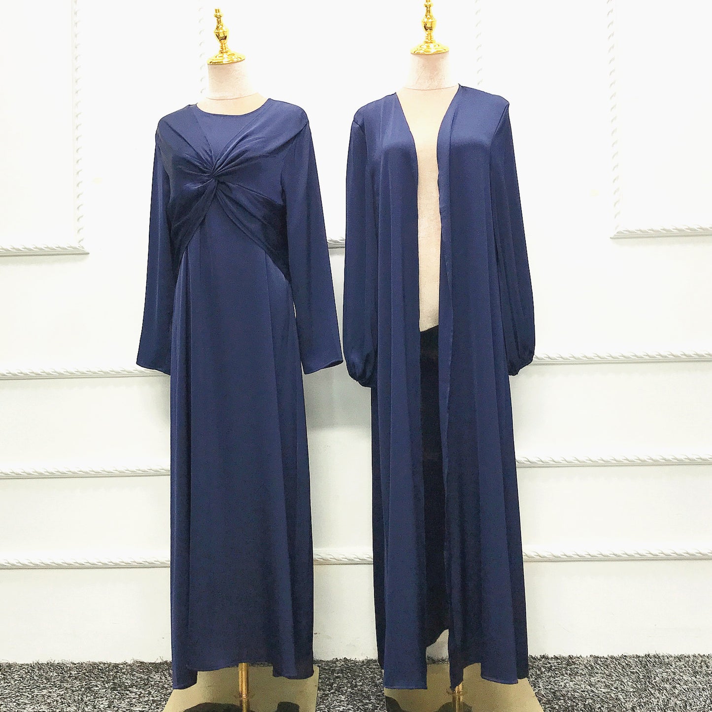 Two-piece abaya & cardigan