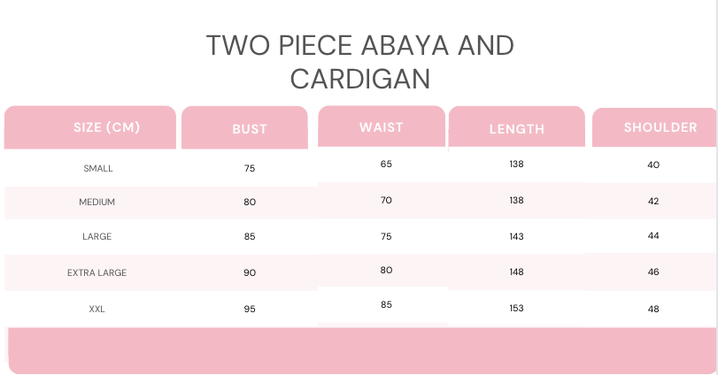 Two-piece Galla abaya